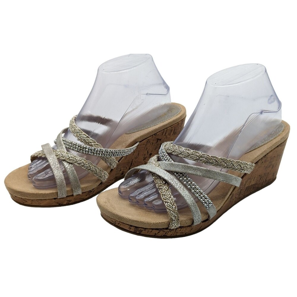 Hot Tomato Damon Strappy Sandal Women's Size 8.5 Platform Sandals Beach Vibe NWT